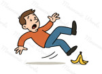 fall over