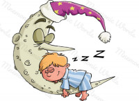 night — the dark part of the day when most people sleep
